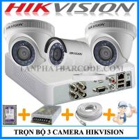 Lắp đặt bộ 3 camera Hikvision cho gia đình